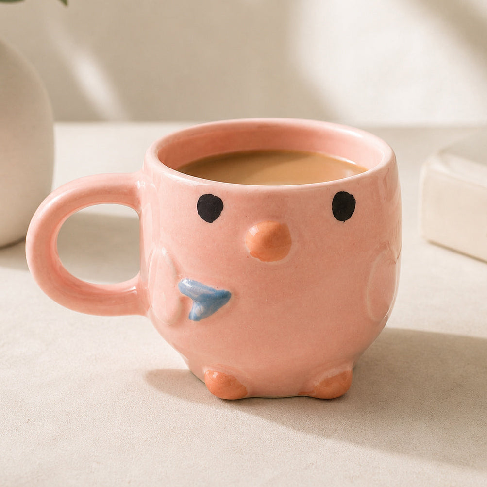 Ceramic cute mug - Pink Killer duck