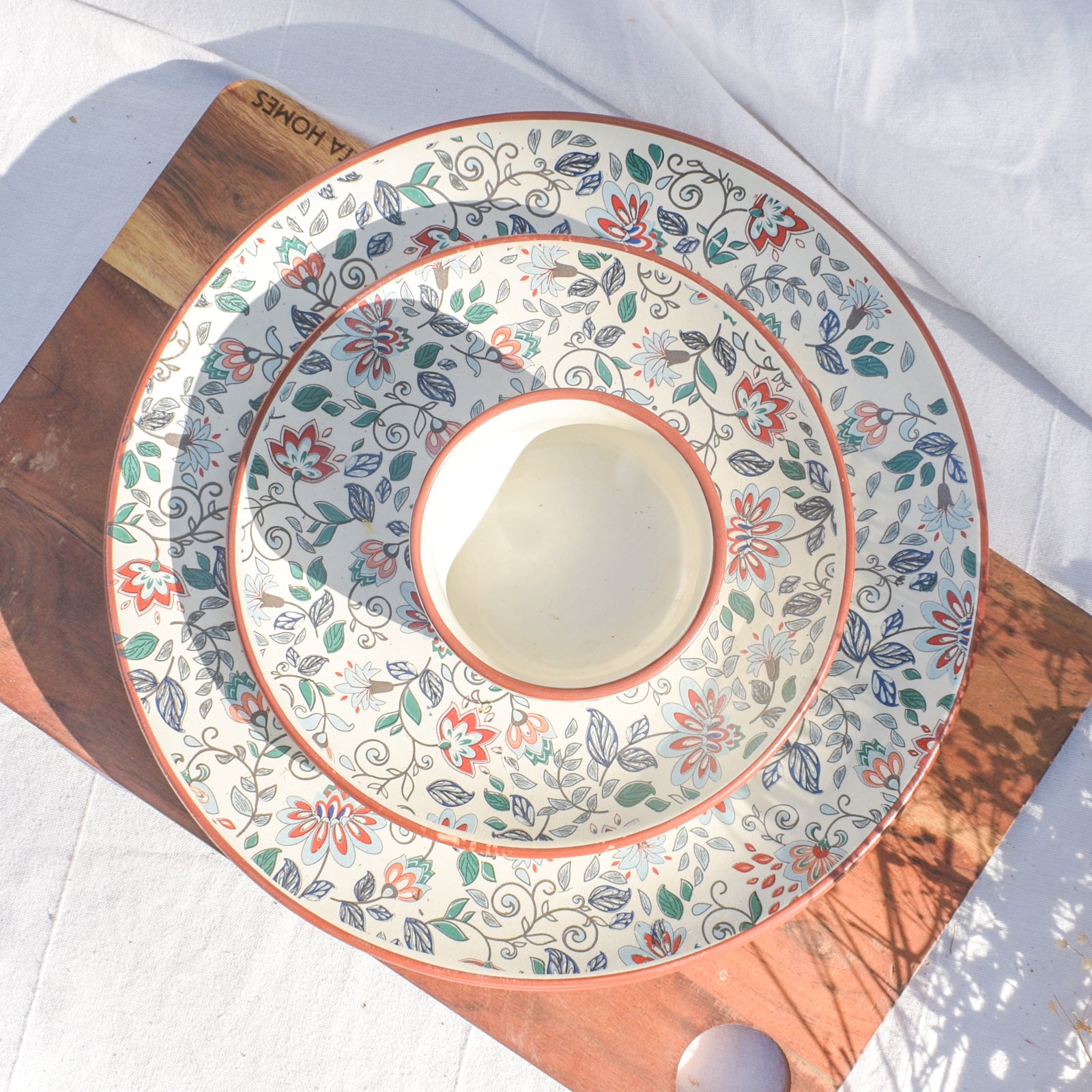 Ceramic Dinner Set - Indian Floral