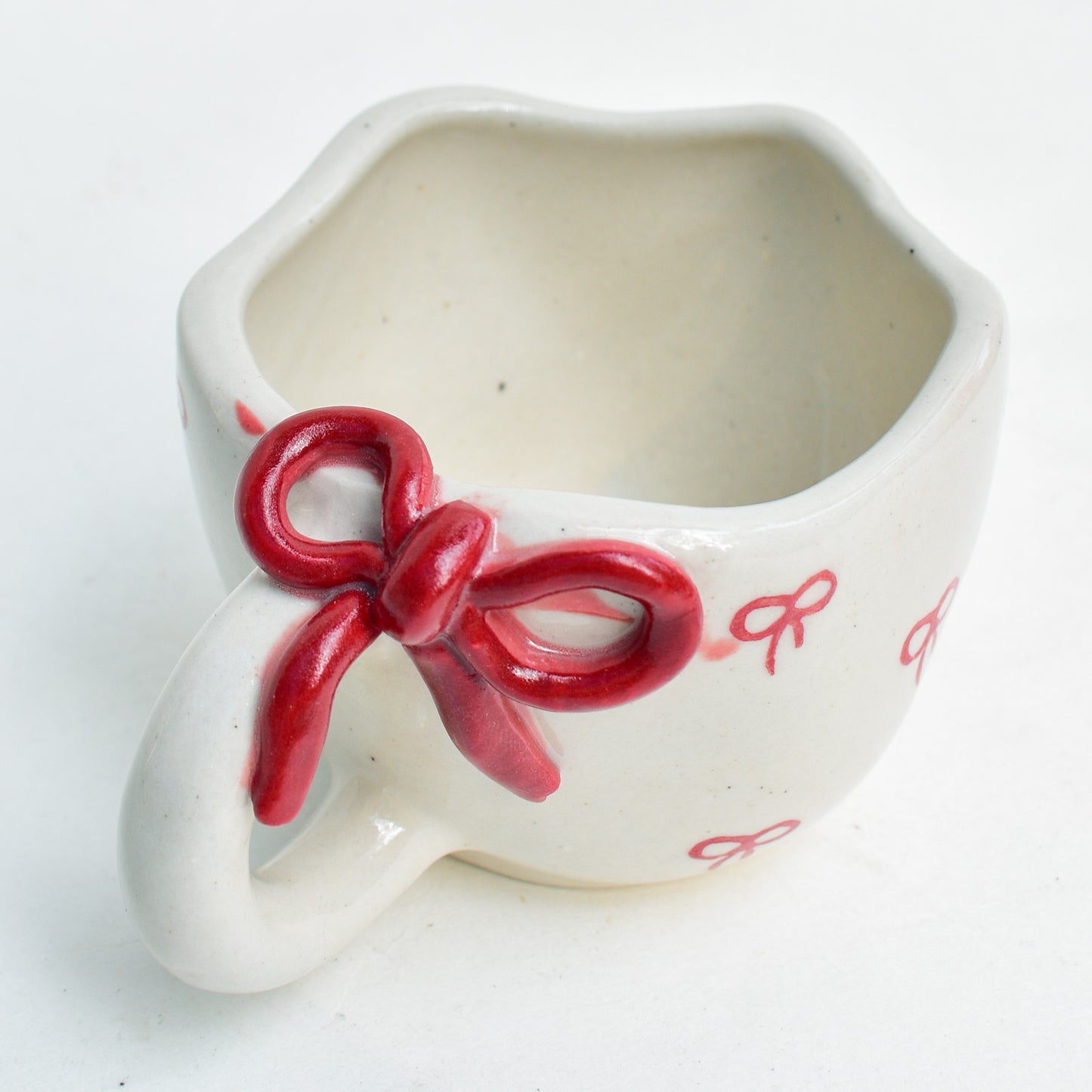 Cute Ceramic Mug - Bow