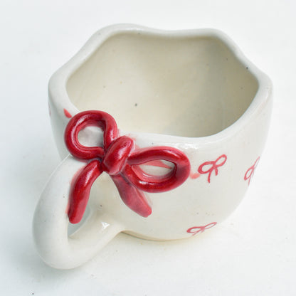 Cute Ceramic Mug - Bow