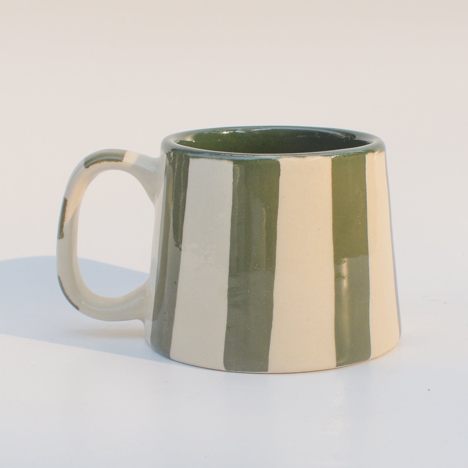 Red & Green Stripe Mug Gift Box