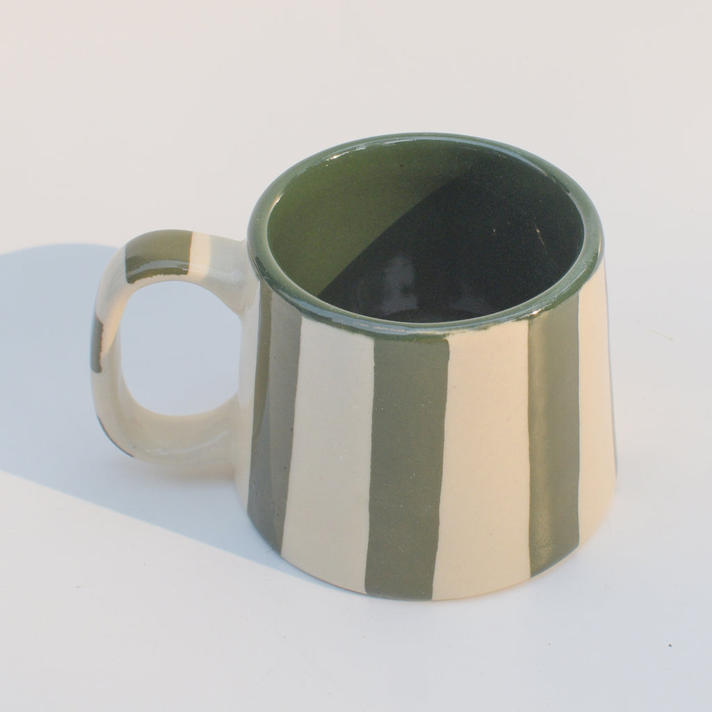 Coffee Mug - Olive Stripe