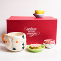 Sunflower Mug, Lotus Stand & Diya Gift Set