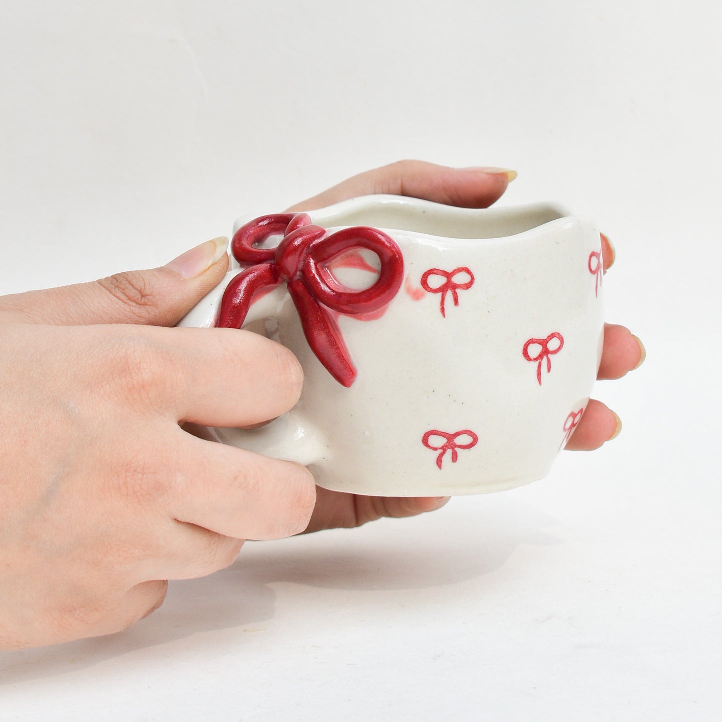 Cute Ceramic Mug - Bow
