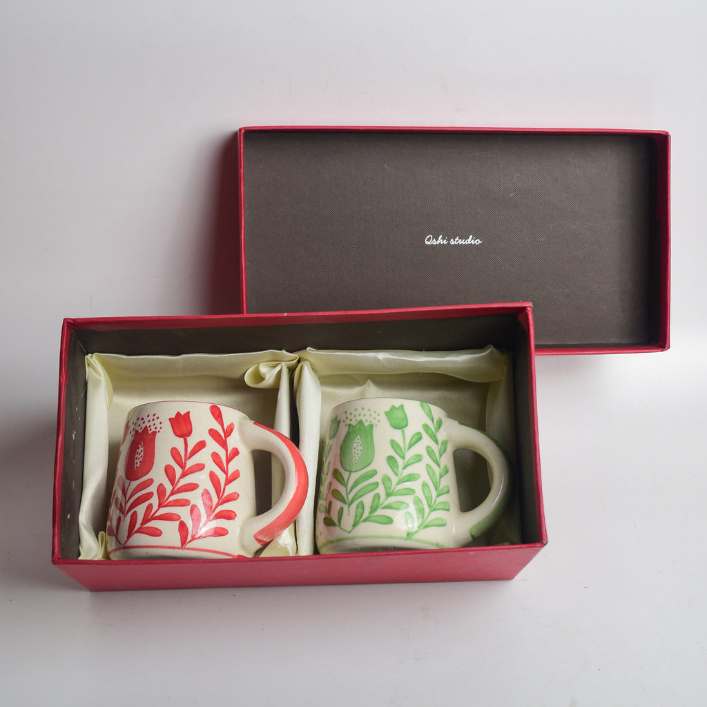 Red & Green Anar Mug Gift Set