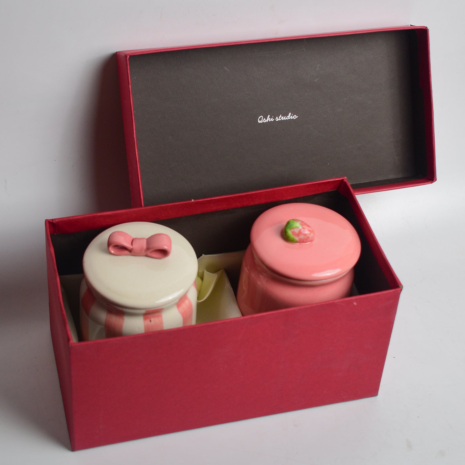 Berry Bow Ceramic Jar Gift Set