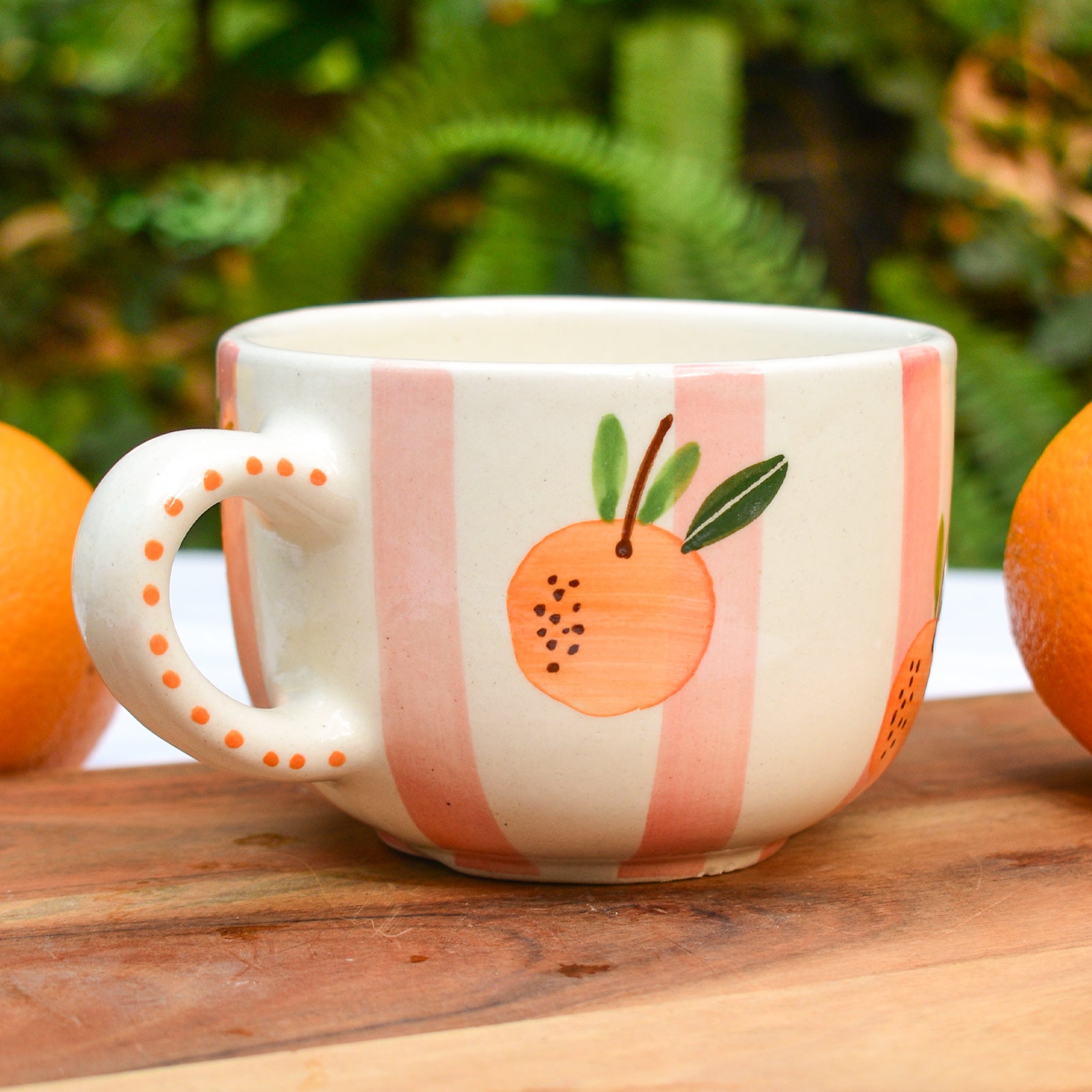 Aesthetic mug - Clementine Stripes