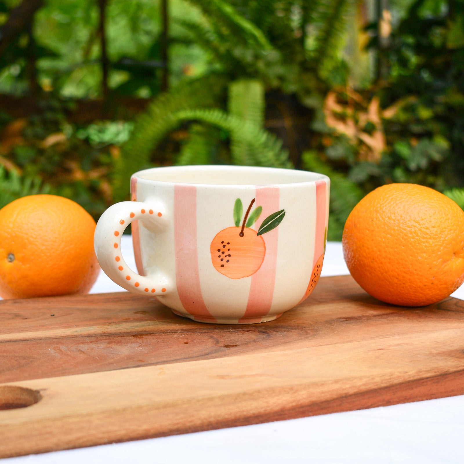 Aesthetic mug - Clementine Stripes