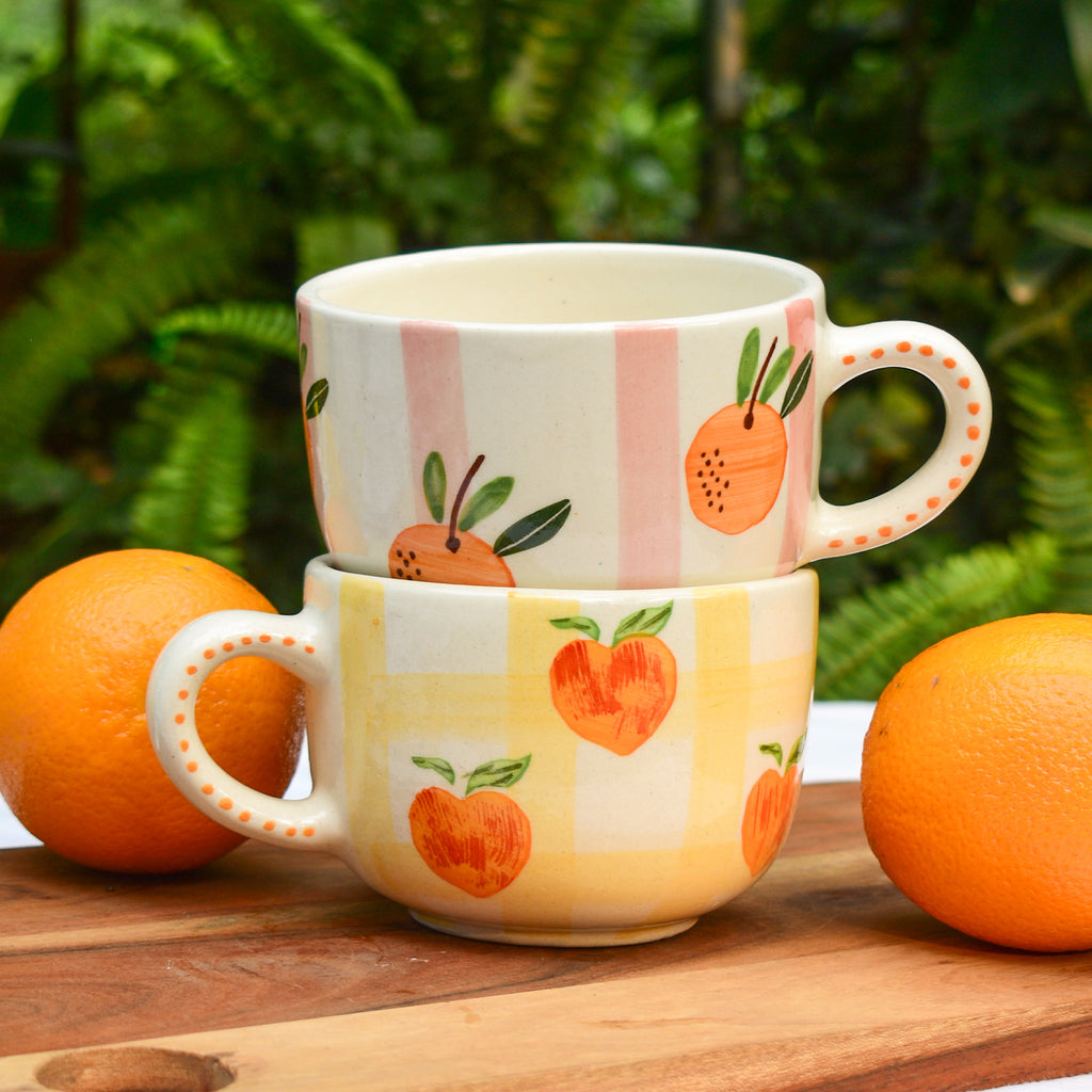 Aesthetic mug - Clementine Stripes