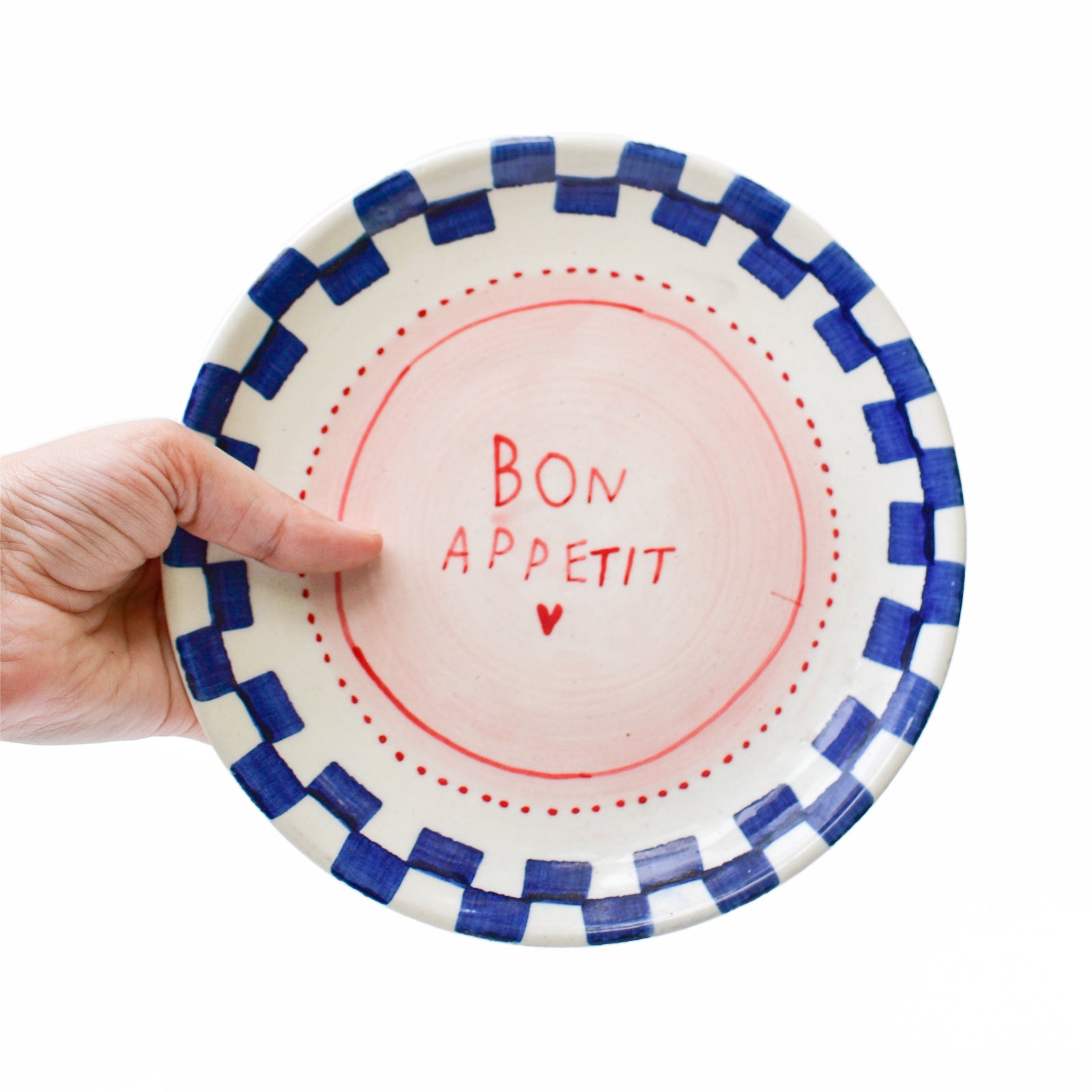 Cute Dessert Plate -  Bon Apetit