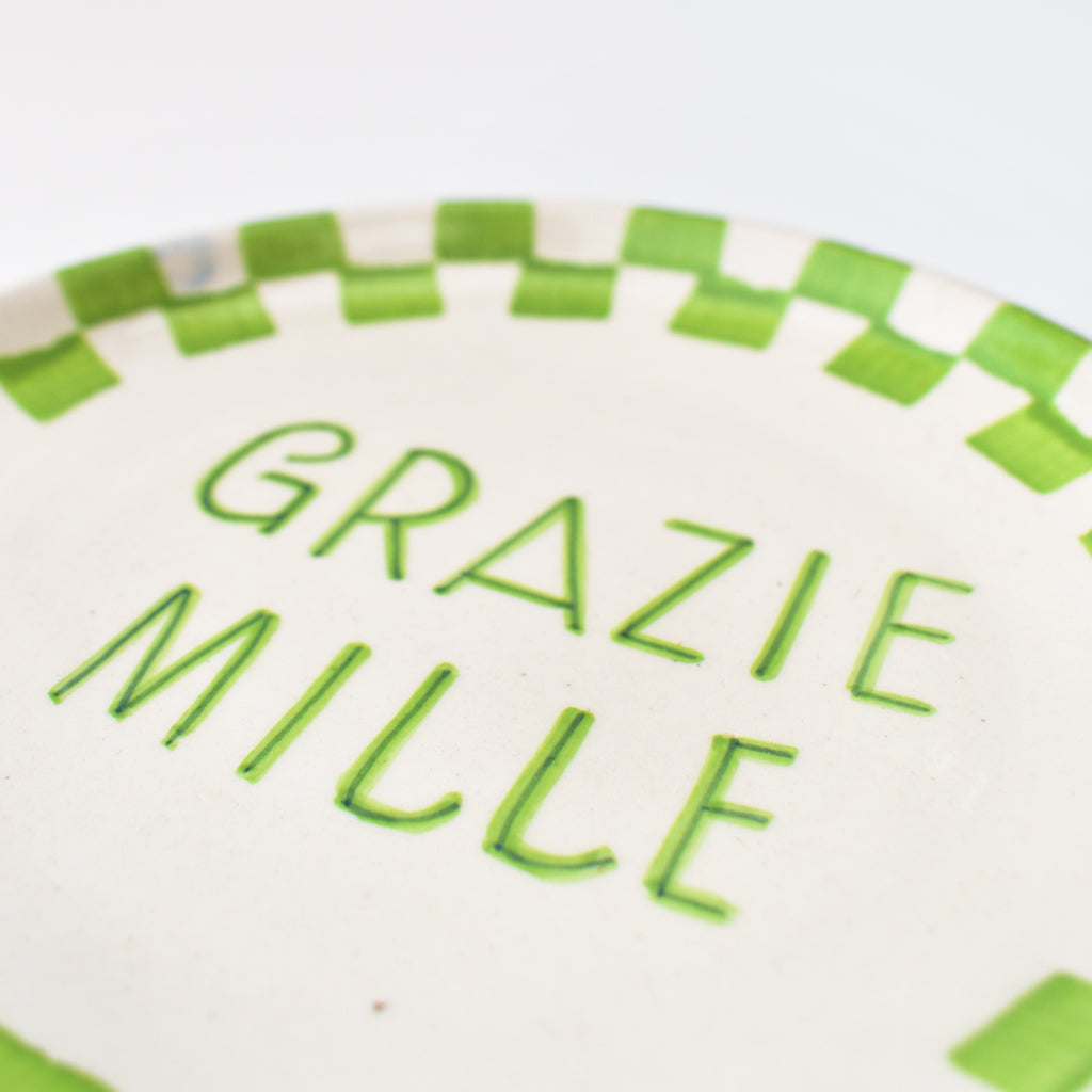 Cute Dessert Plate -  Grazie MIlle