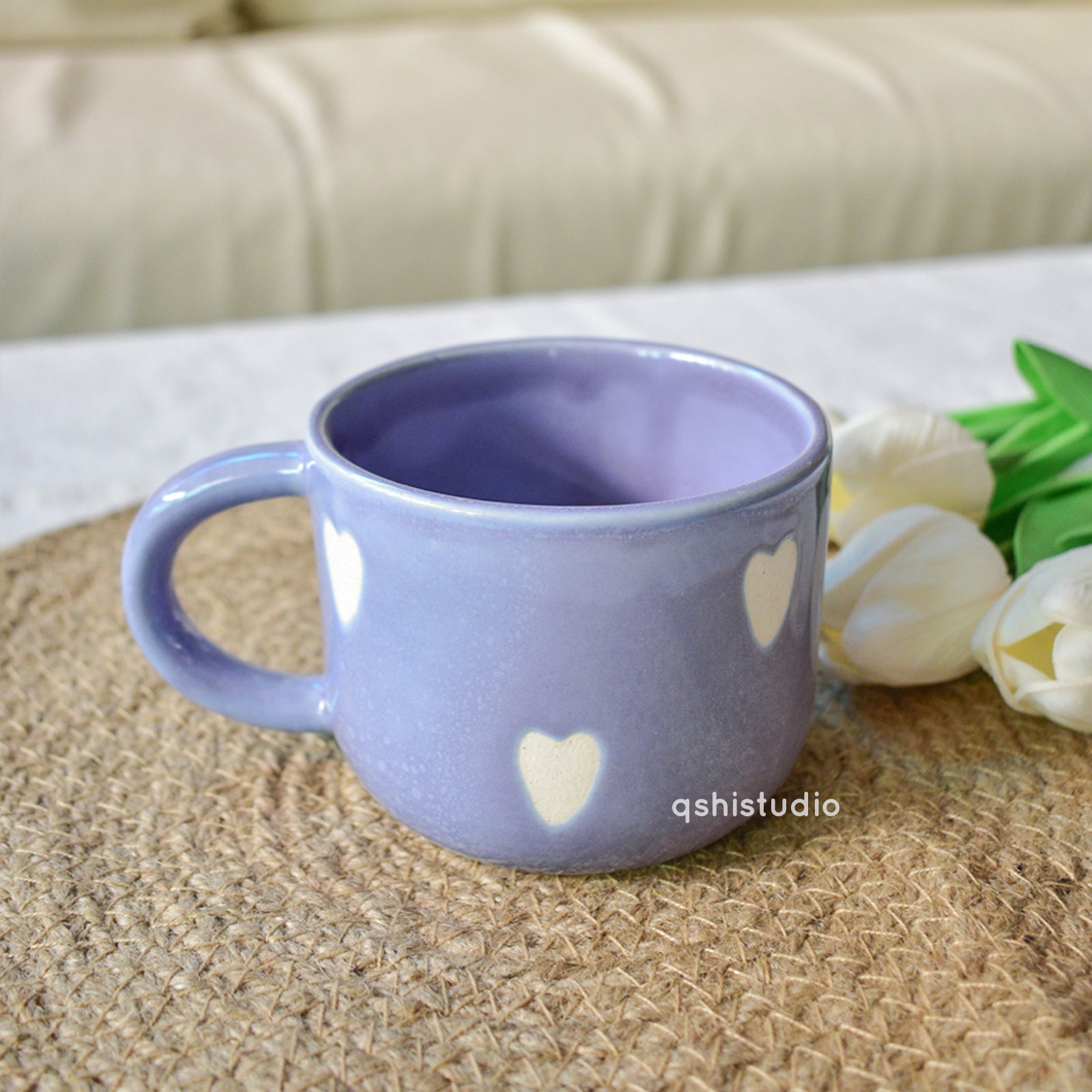 Romantic Coffee Cup - Love You (Purple)