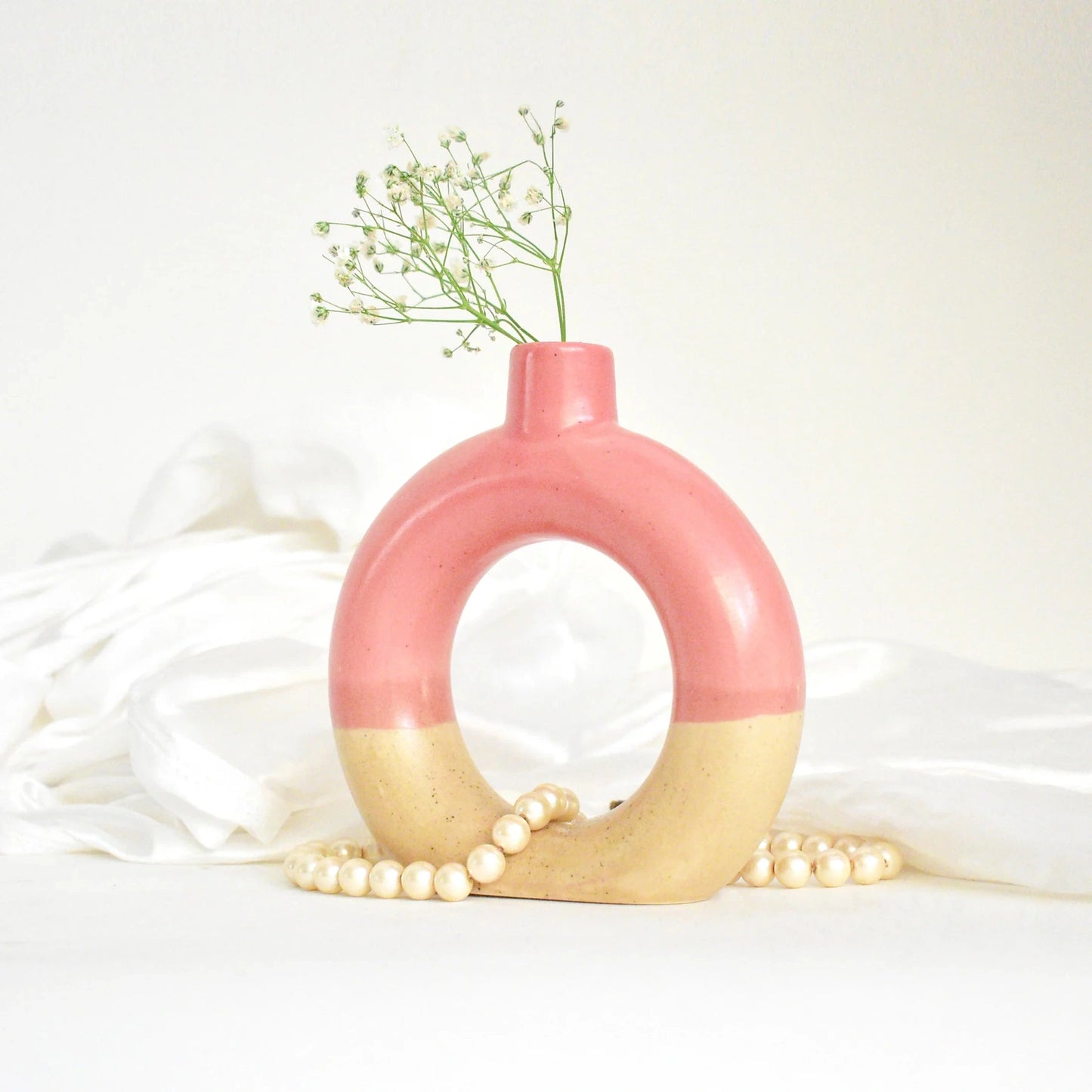 ocean-bubblegum dip decorative ceramic donut vase