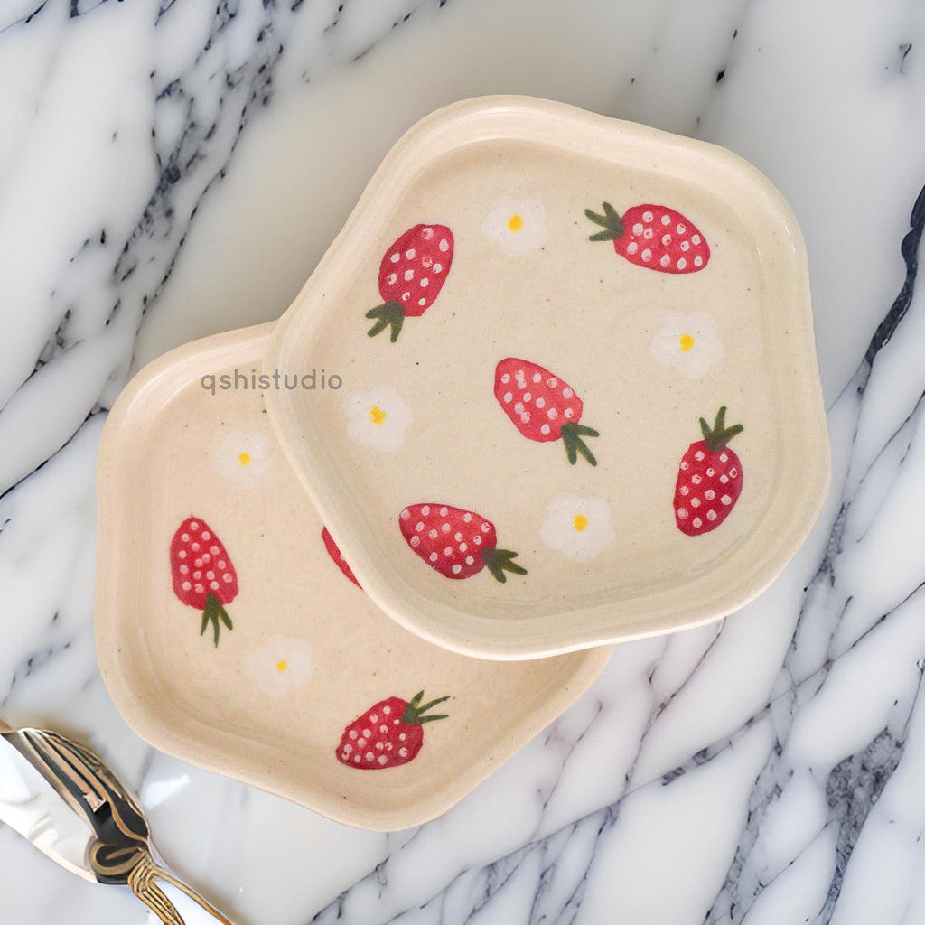 Coasters - Strawberry (Set of 2)