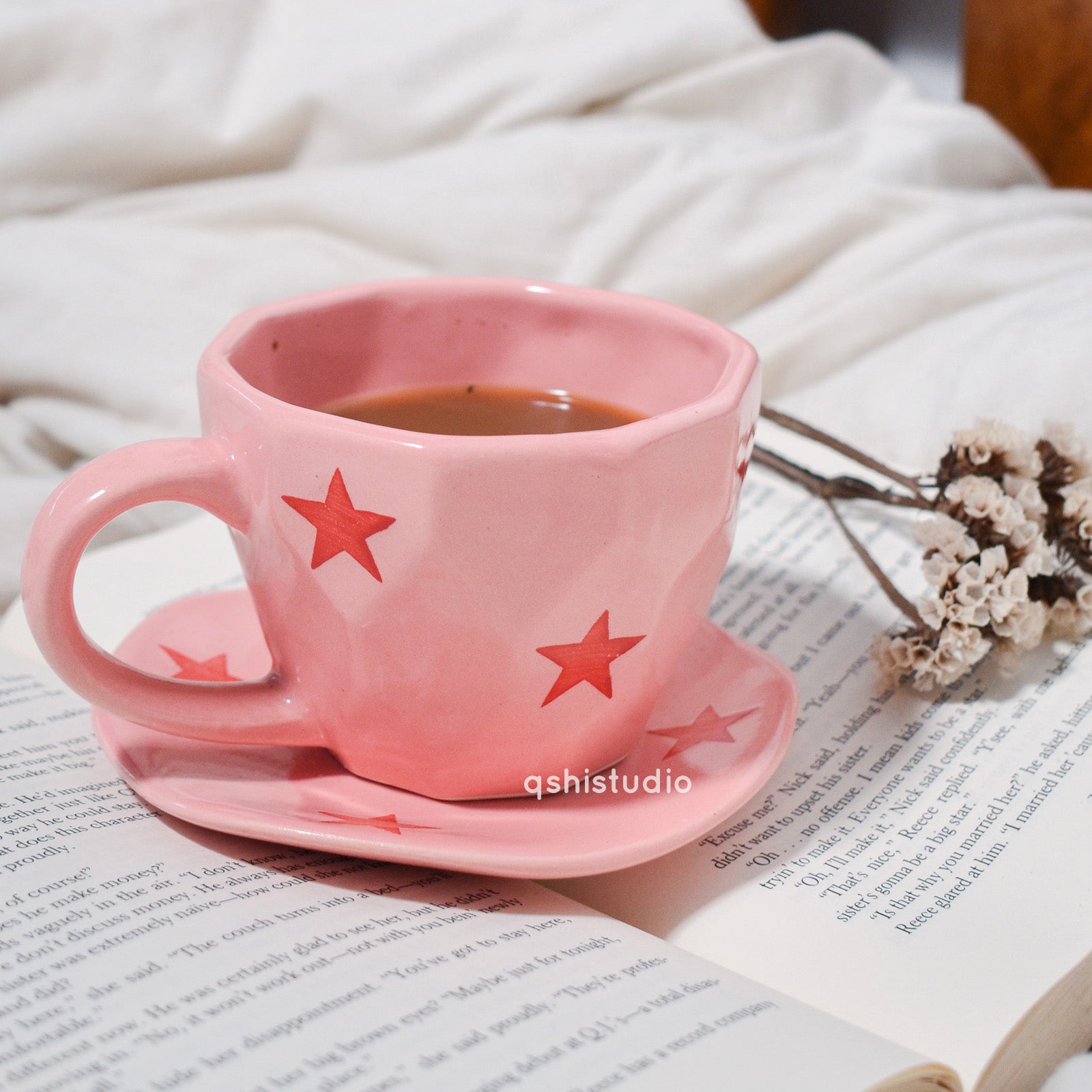 Handmade Tea Set - Twinkle Tea Cup & Coaster Set