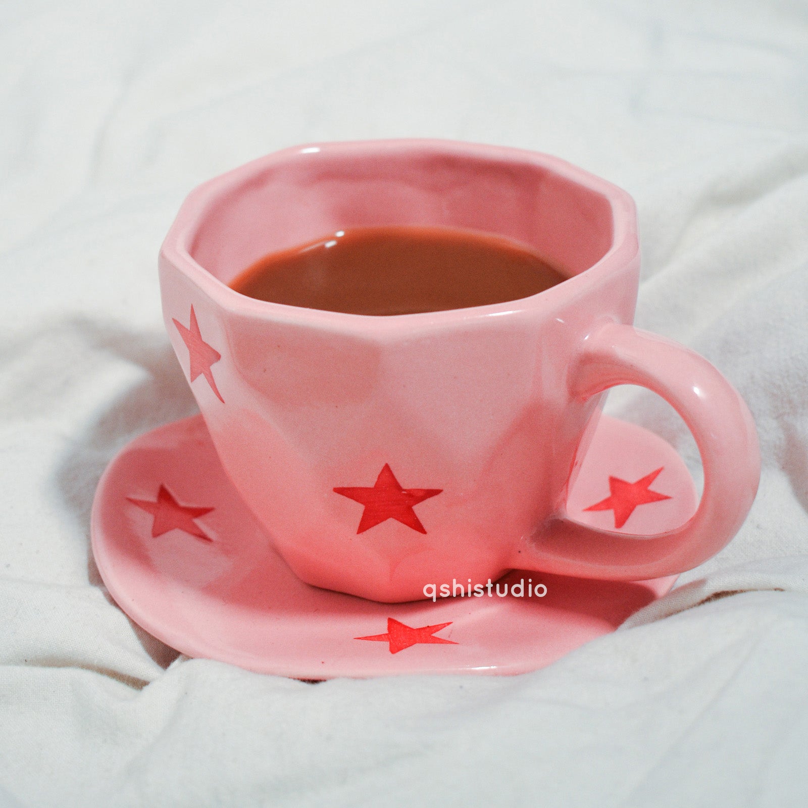 Handmade Tea Set - Twinkle Tea Cup & Coaster Set