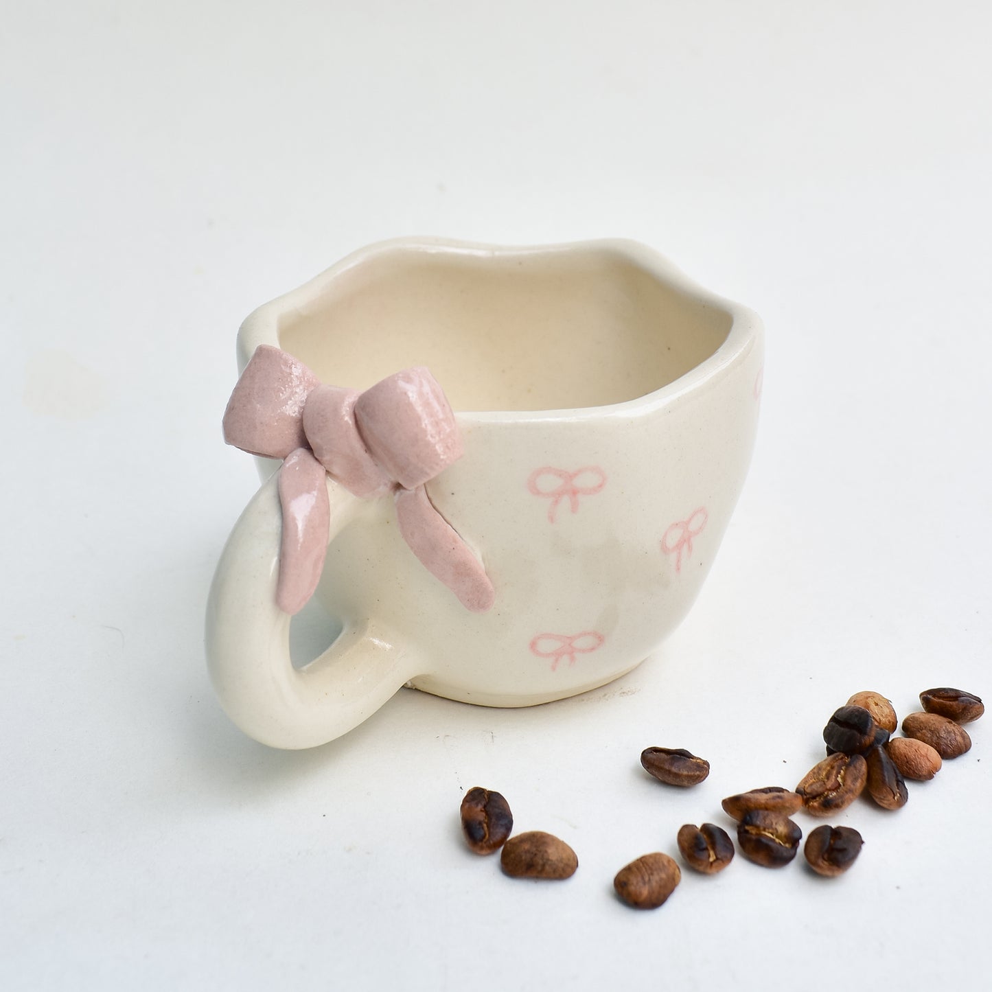 Cute Ceramic Mug - Bow