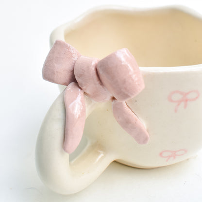 Cute Ceramic Mug - Bow