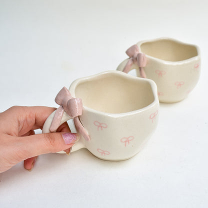 Cute Ceramic Mug - Bow