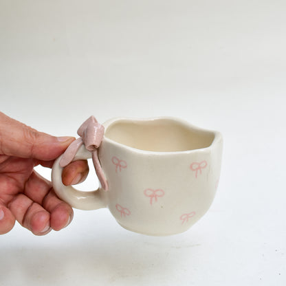 Cute Ceramic Mug - Bow