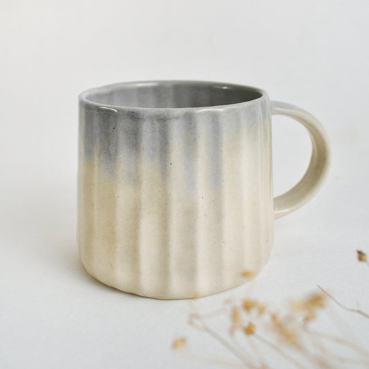 Handmade Ceramic Mugs - Grey Ombre