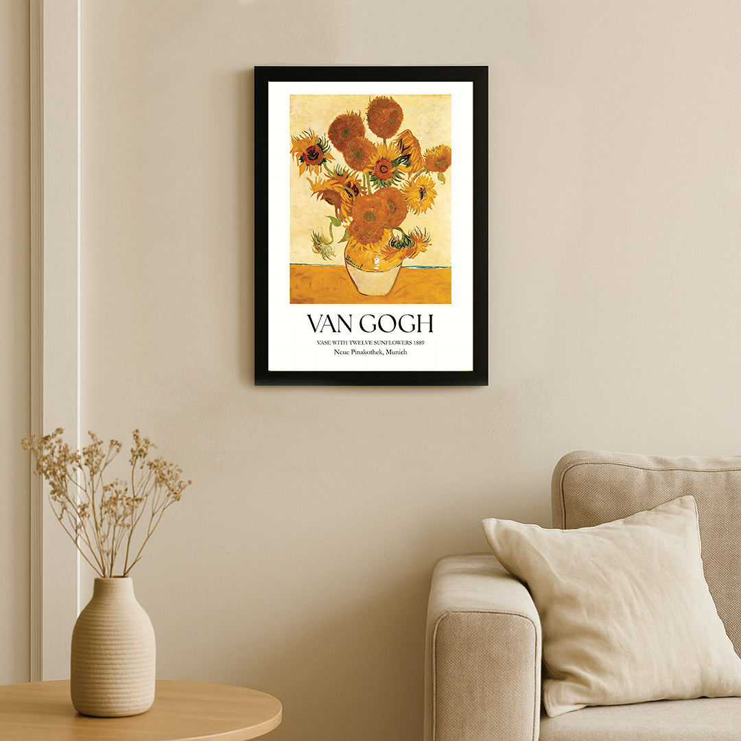 Van Gogh Sunflowers Poster – Classic Art Print for Home Décor