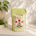 Ceramic Wall Planter - Green Garden Bloom
