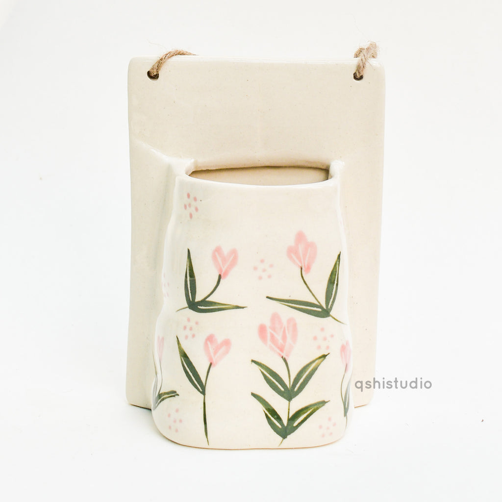 Ceramic Wall Planter - Tulip