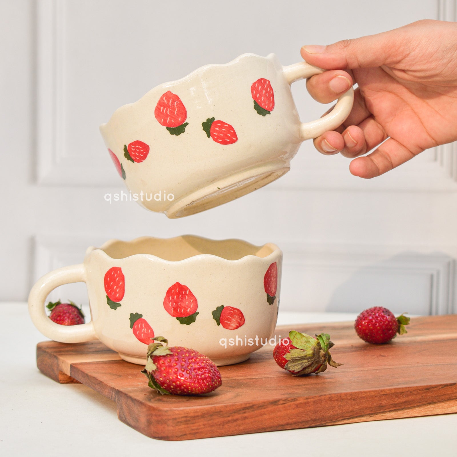 Handmade Ceramic Mug - Berry Sweet