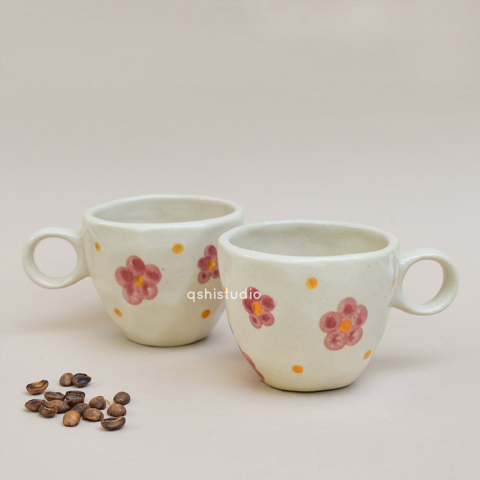 Cute Handmade Ceramic Pinterest Cup - Bloom