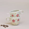 Cute Handmade Ceramic Pinterest Cup - Bloom
