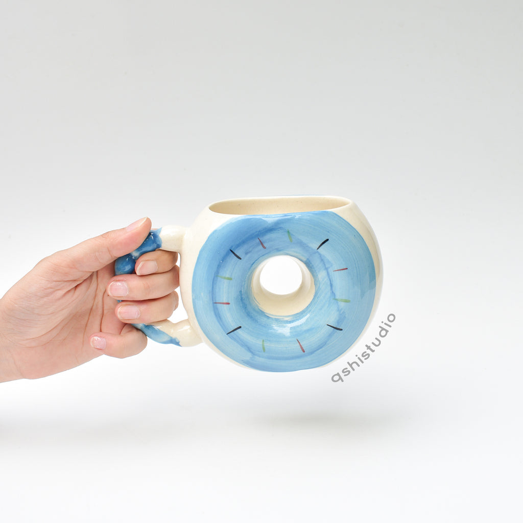 Pinterest Ceramic Cup - Donut Blue