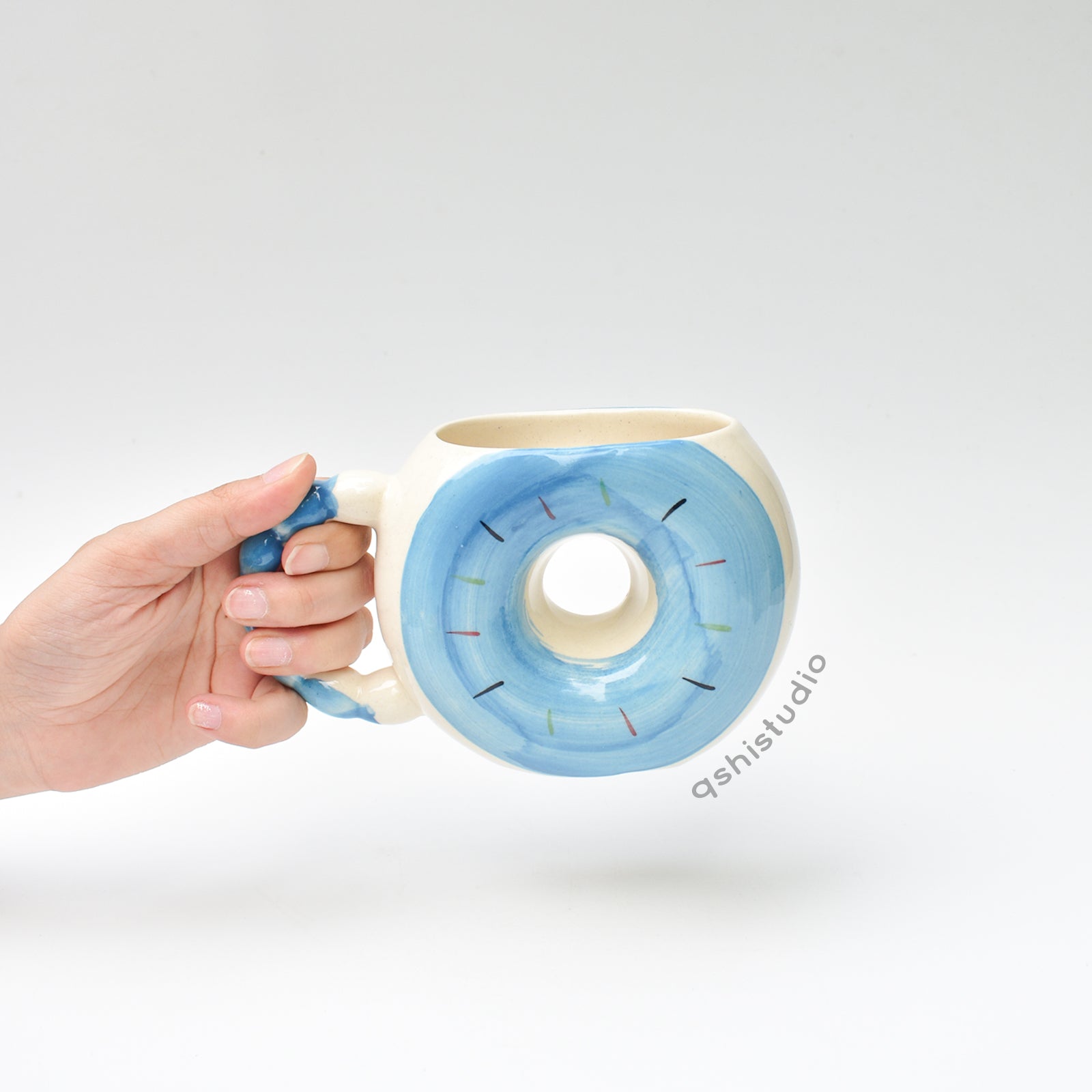 Pinterest Ceramic Cup - Donut Blue