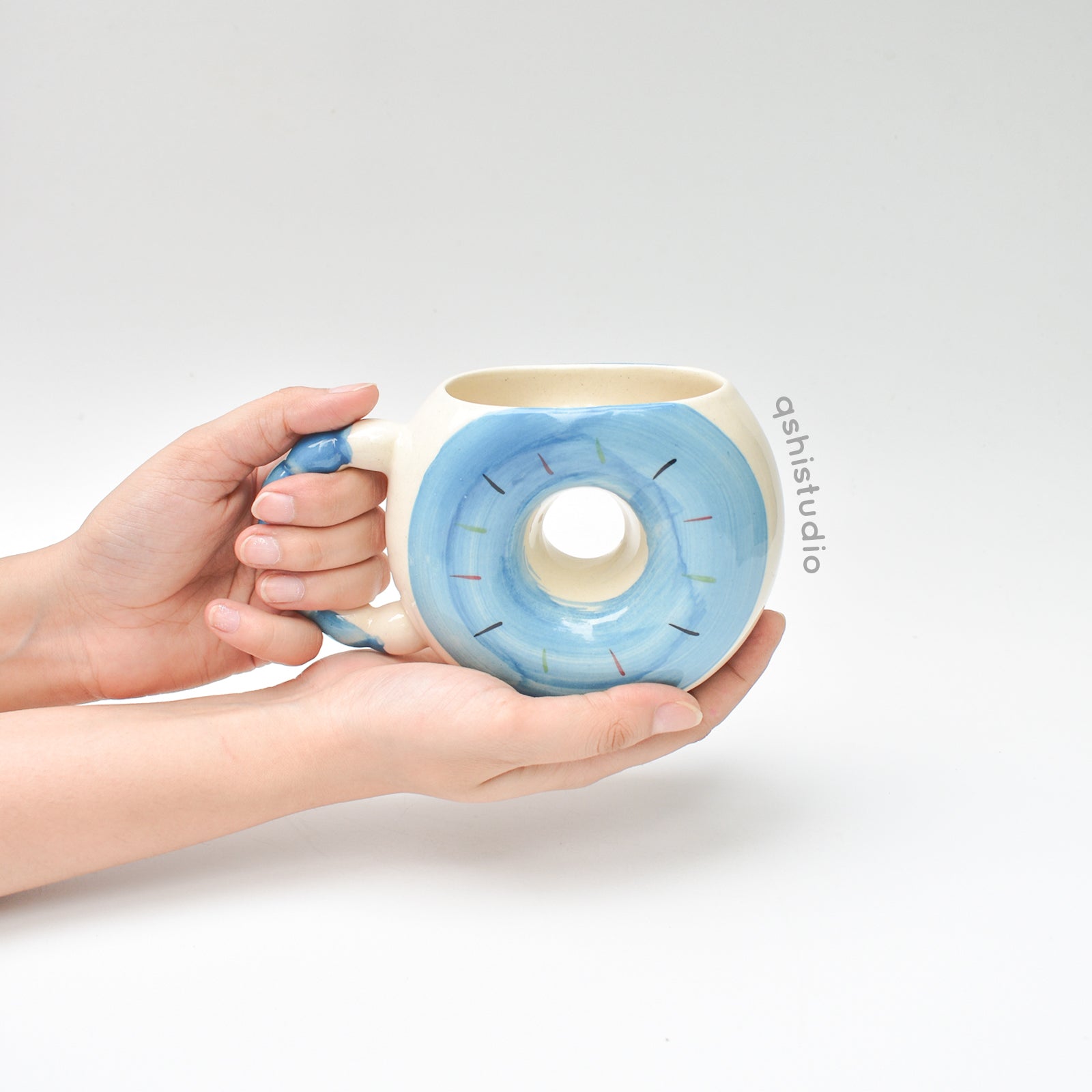 Pinterest Ceramic Cup - Donut Blue