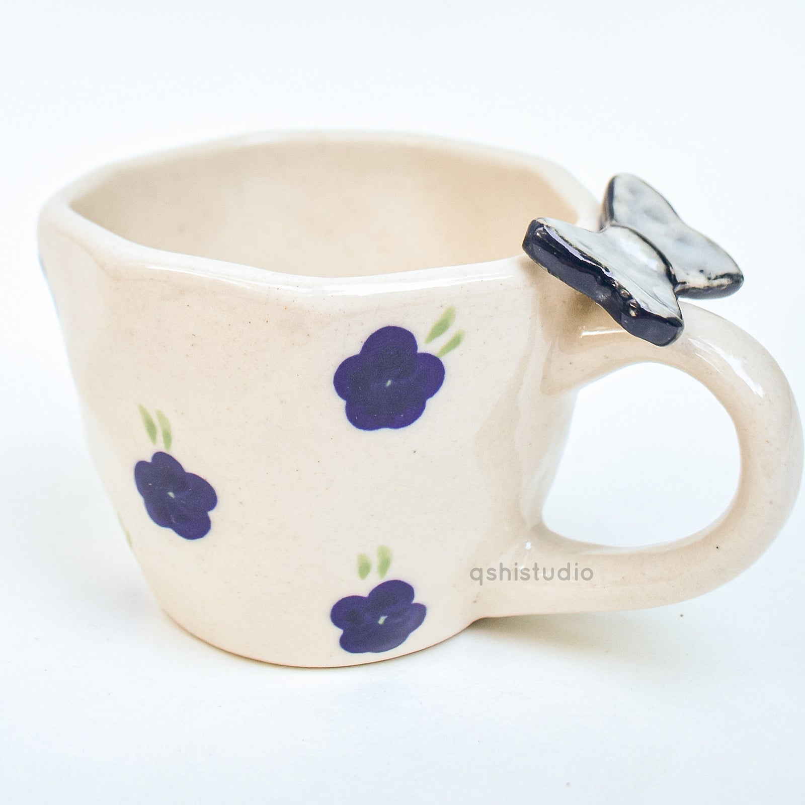 Handmade Ceramic Mug - Butterfly