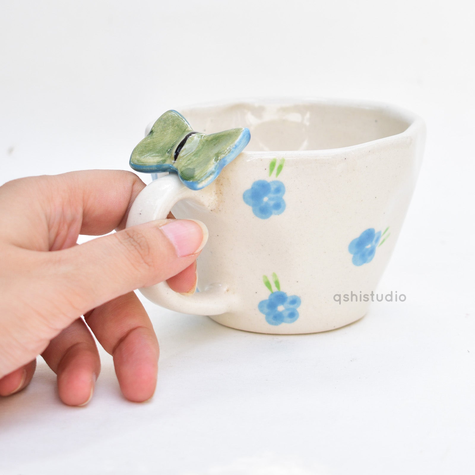 Handmade Ceramic Mug - Butterfly