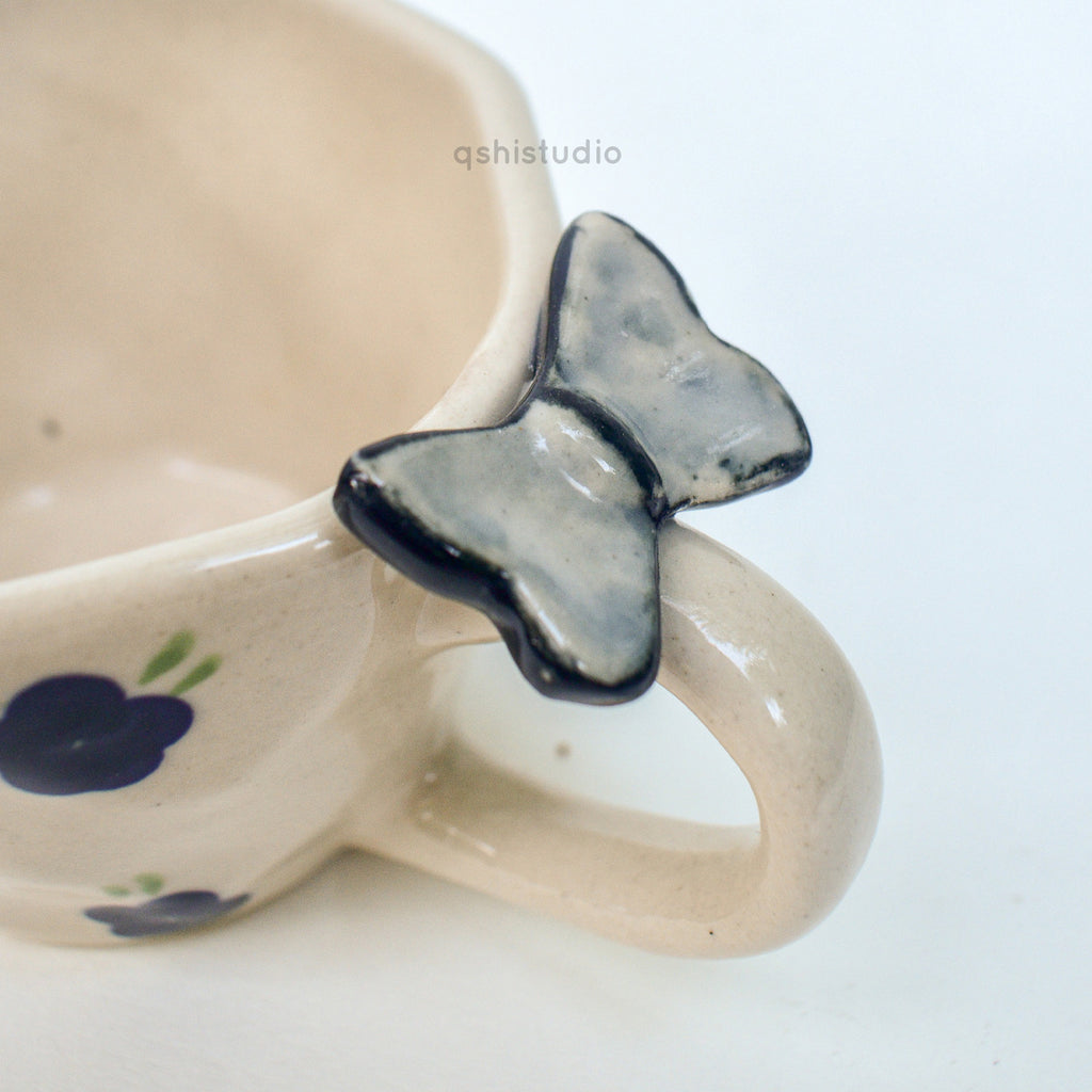 Handmade Ceramic Mug - Butterfly