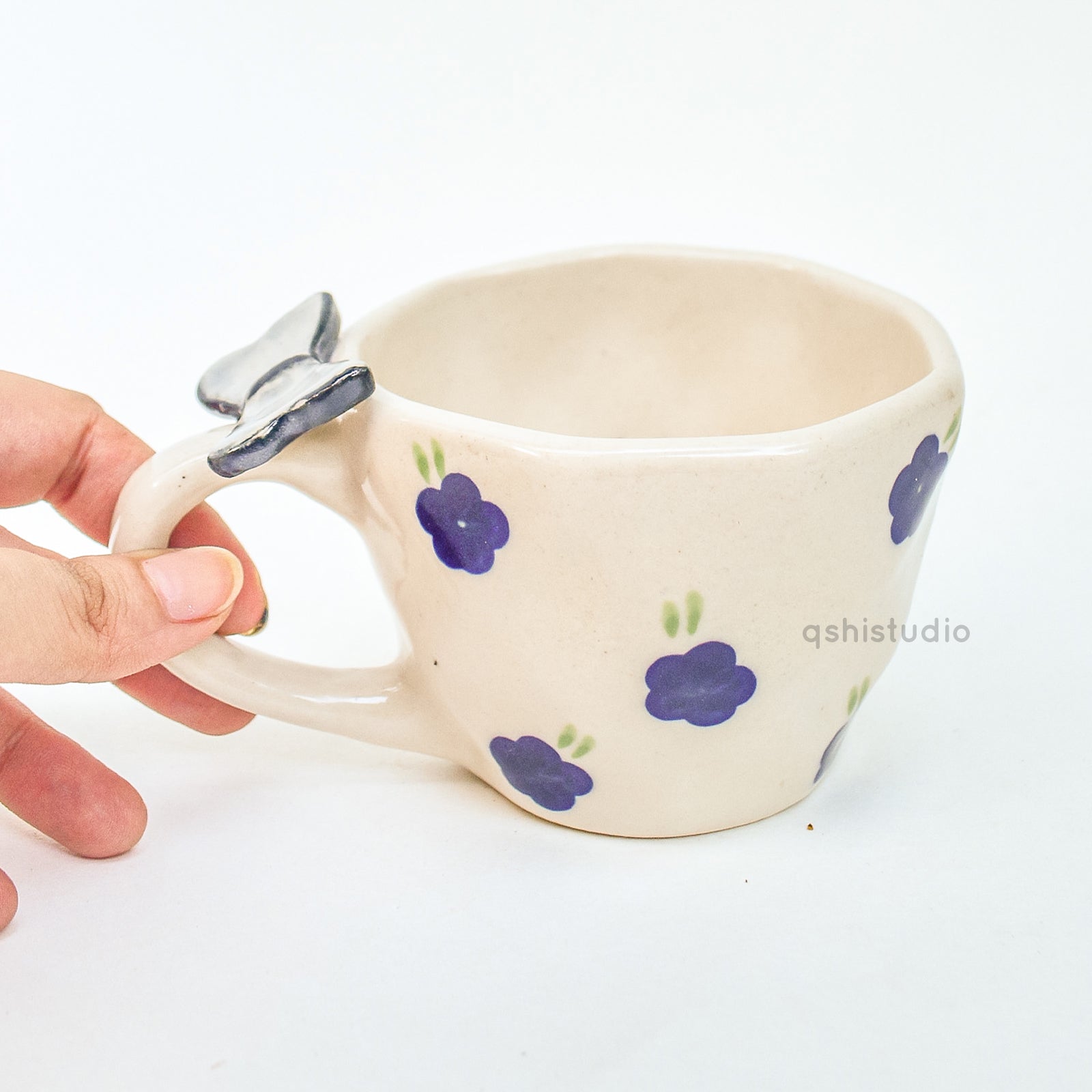 Handmade Ceramic Mug - Butterfly