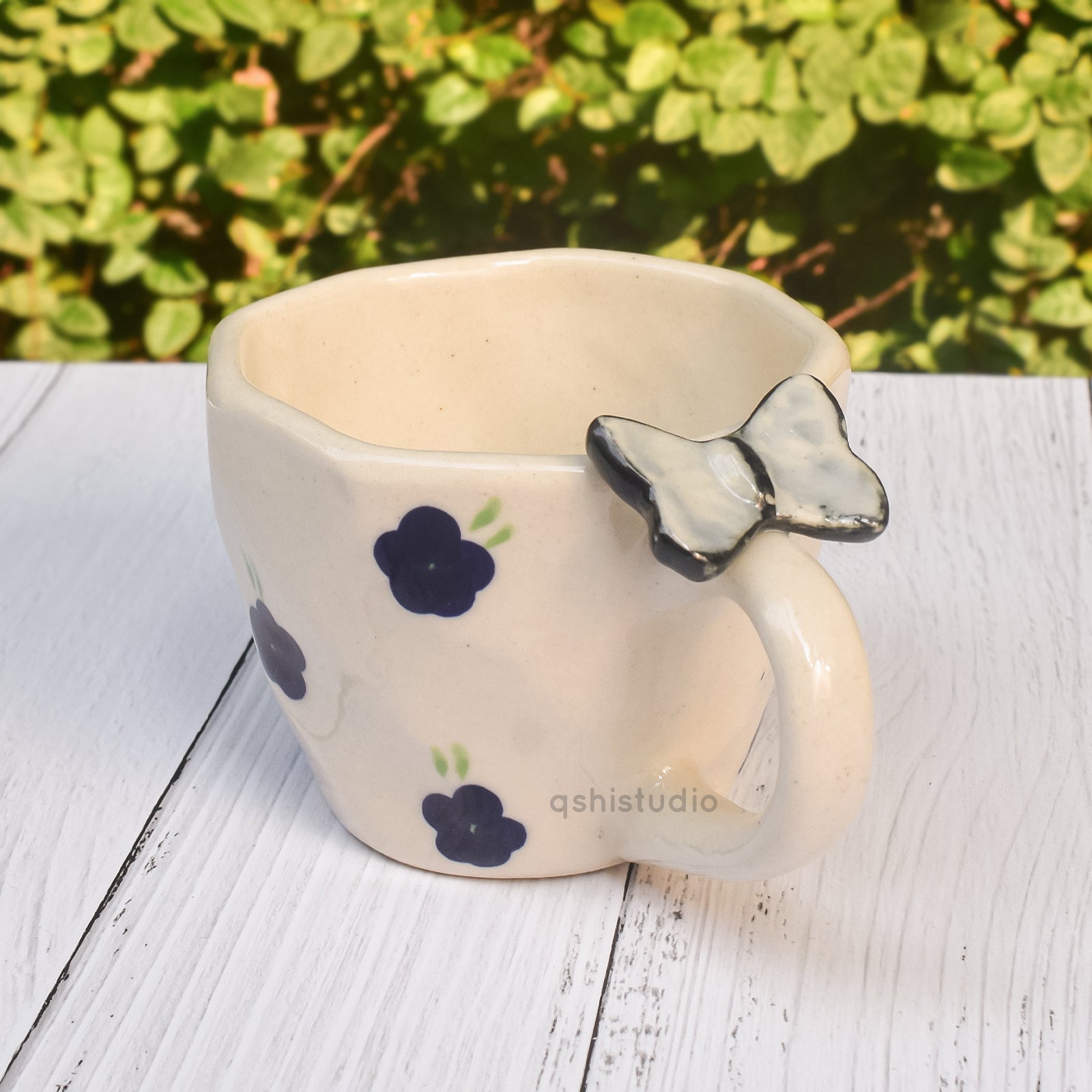 Handmade Ceramic Mug - Butterfly