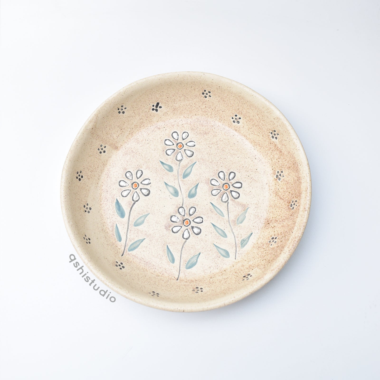 Artisanal Ceramic Pasta Bowl - Daisy