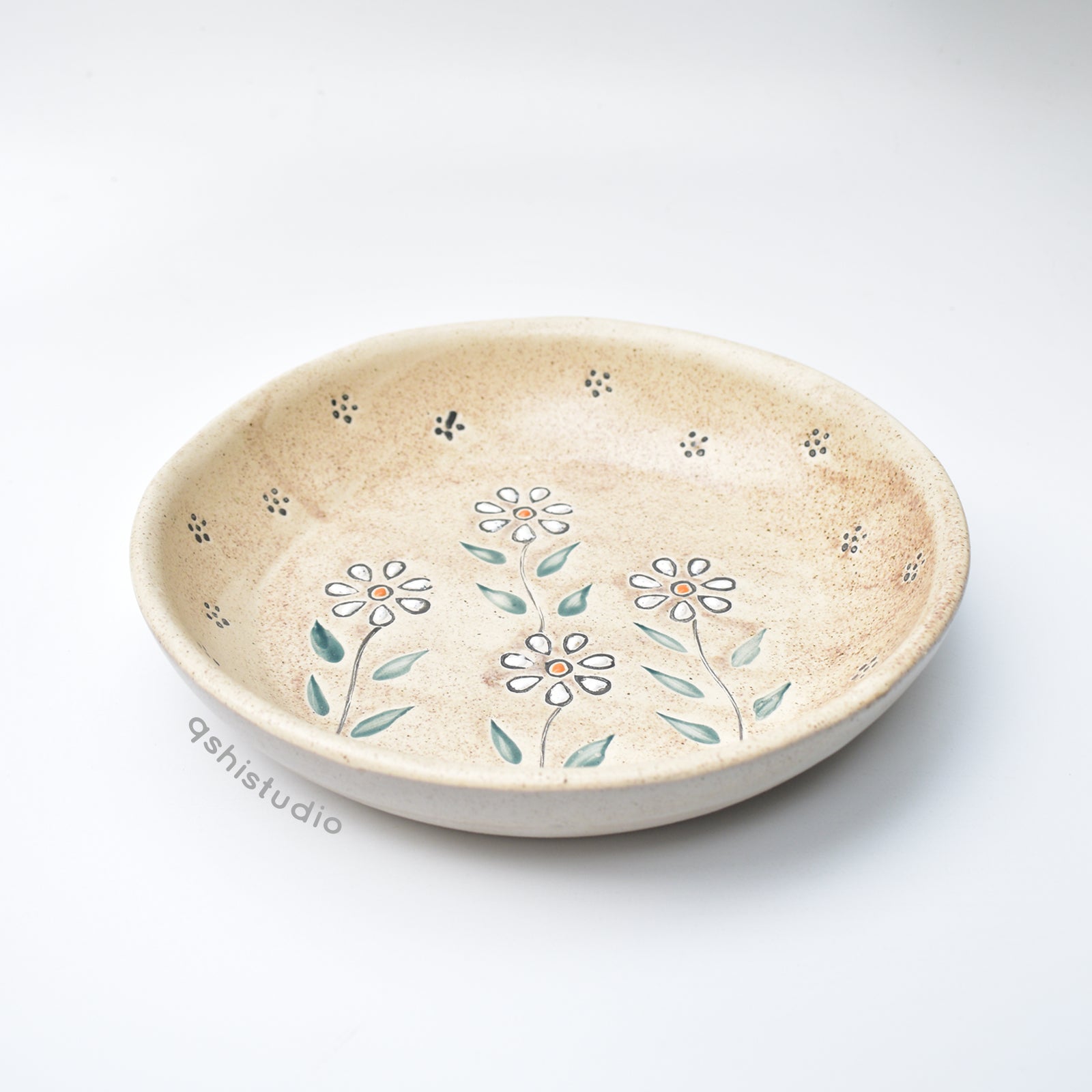 Artisanal Ceramic Pasta Bowl - Daisy