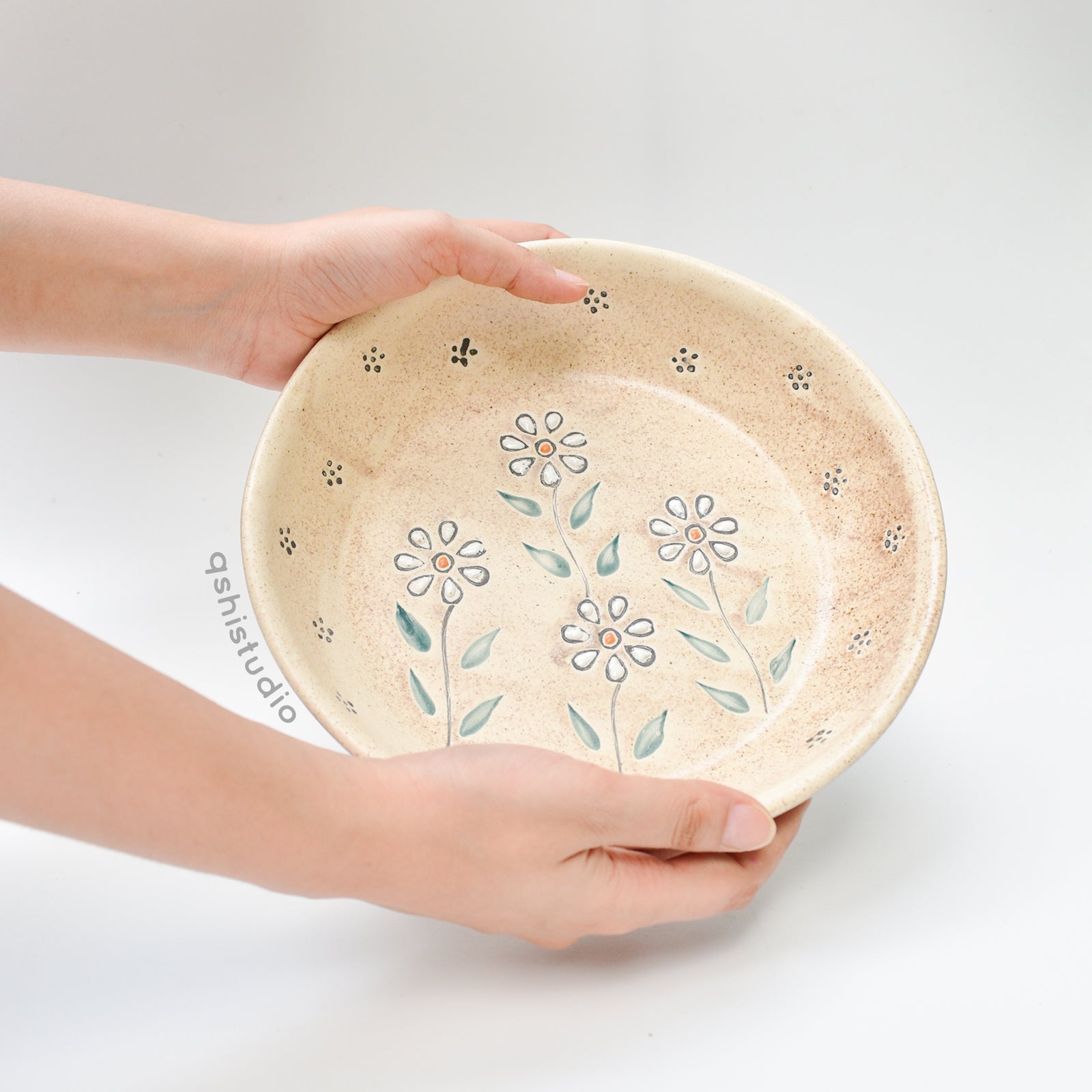 Artisanal Ceramic Pasta Bowl - Daisy