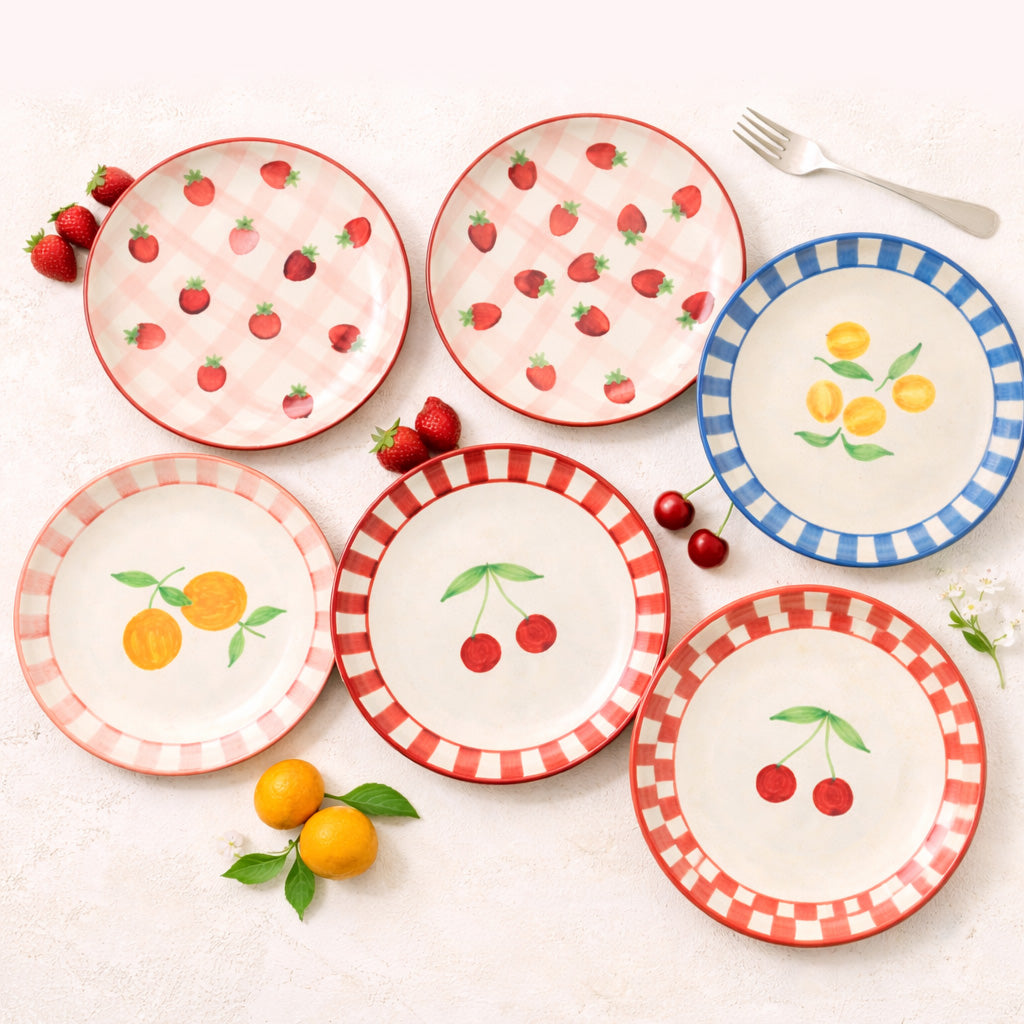 Dessert Ceramic Plates – Set of 6 Plates (Buy 5 Get 1 free)