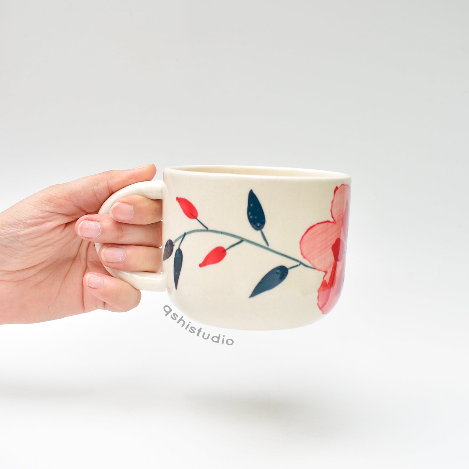 Handmade Ceramic Mug - Petal Vine