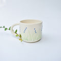 Ceramic Coffee Cup - Blue Fern