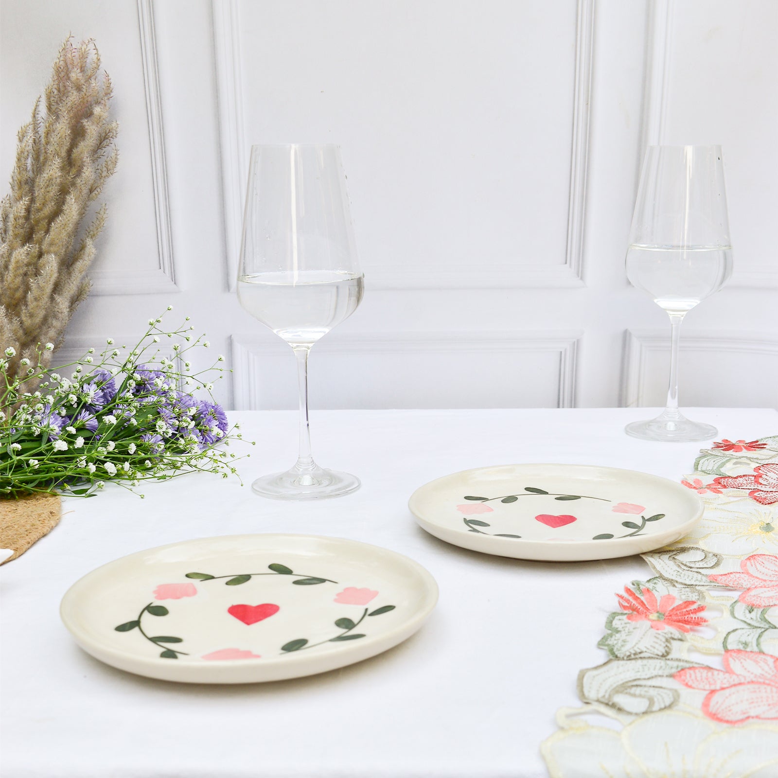 Ceramic Dessert Plate -  Amour