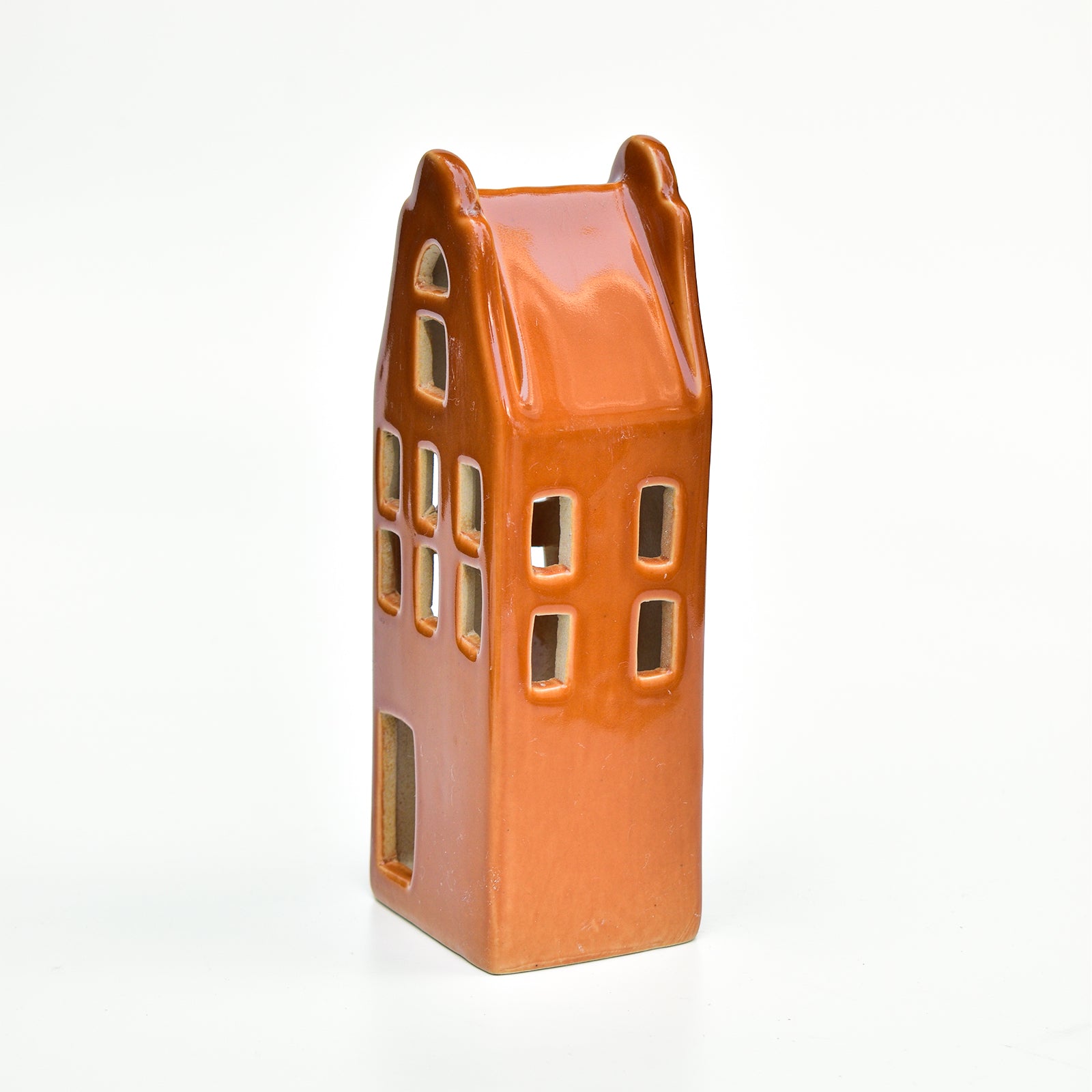 Ceramic Tealight\Dhoop Light Decor  -  Earthy House Miniature