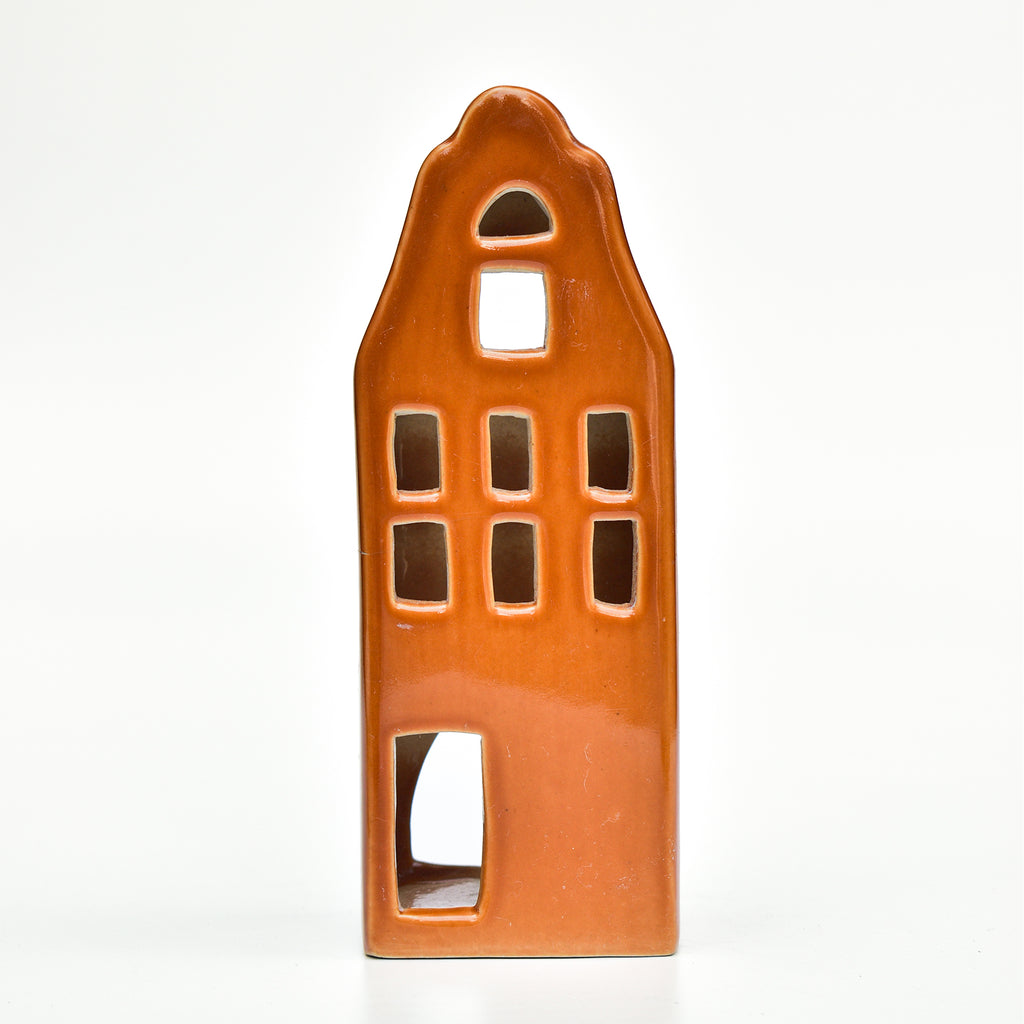 Ceramic Tealight\Dhoop Light Decor  -  Earthy House Miniature