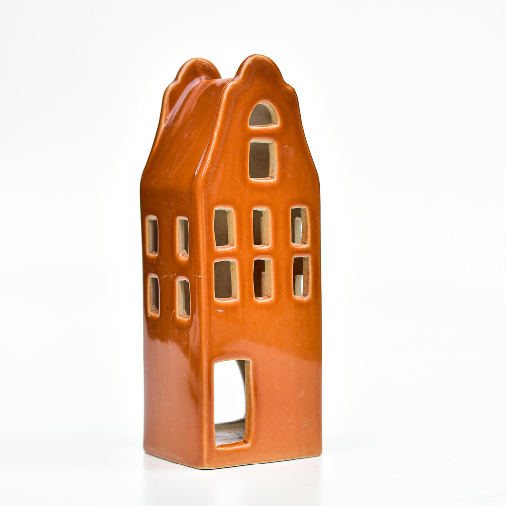 Ceramic Tealight\Dhoop Light Decor  -  Earthy House Miniature