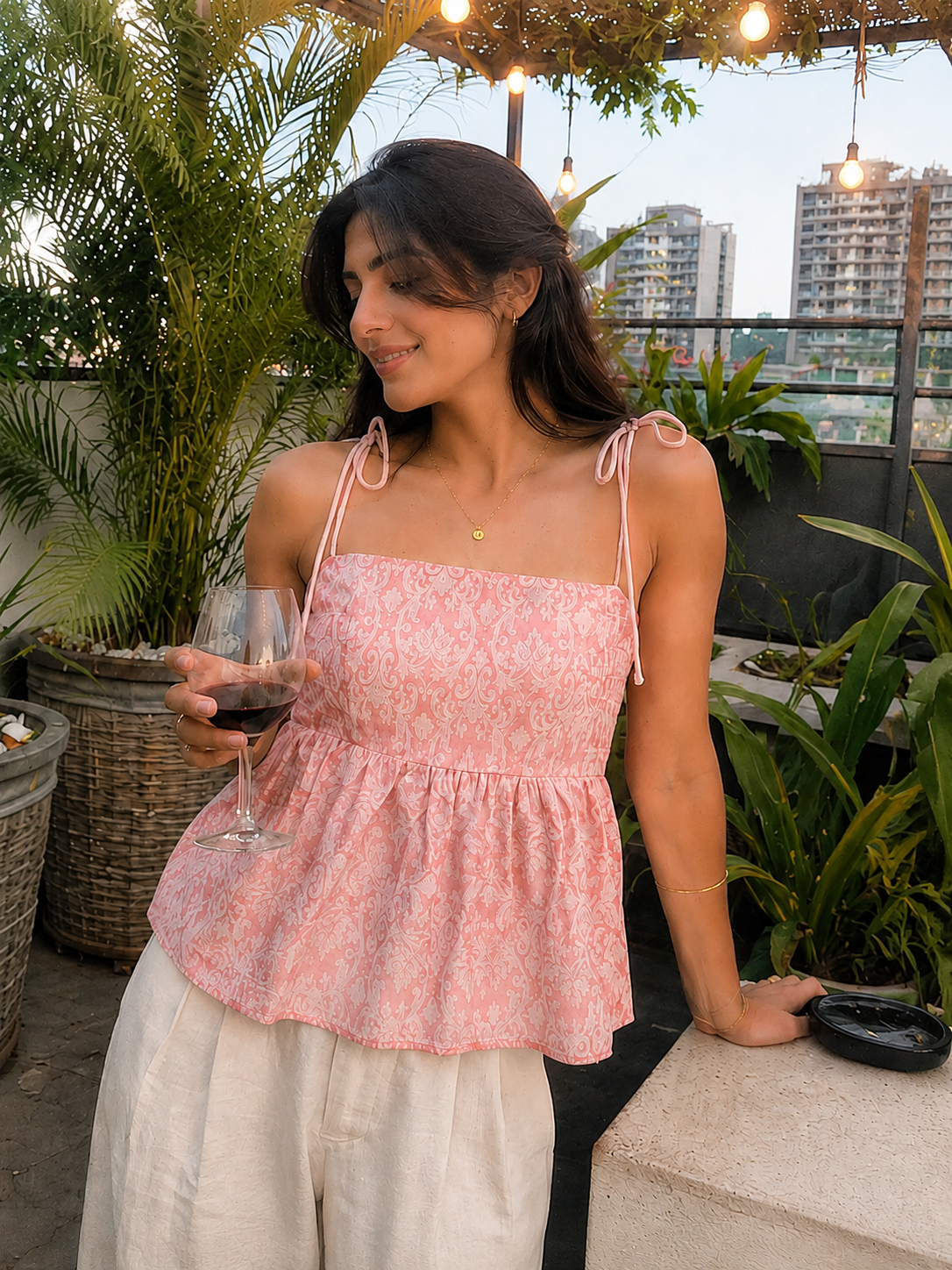 Rose Babydoll Top